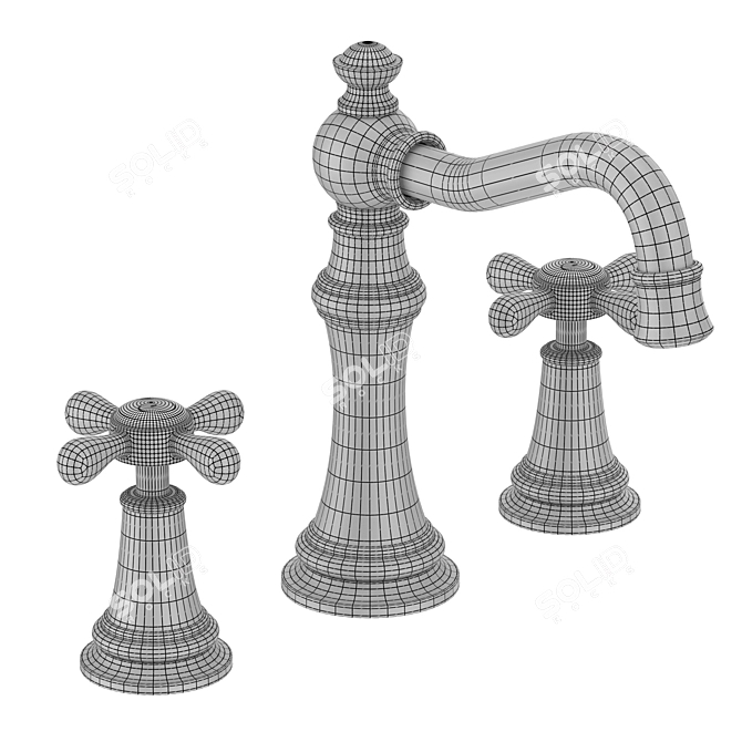 Luxury Weymouth Bathroom Faucet 3D model image 18