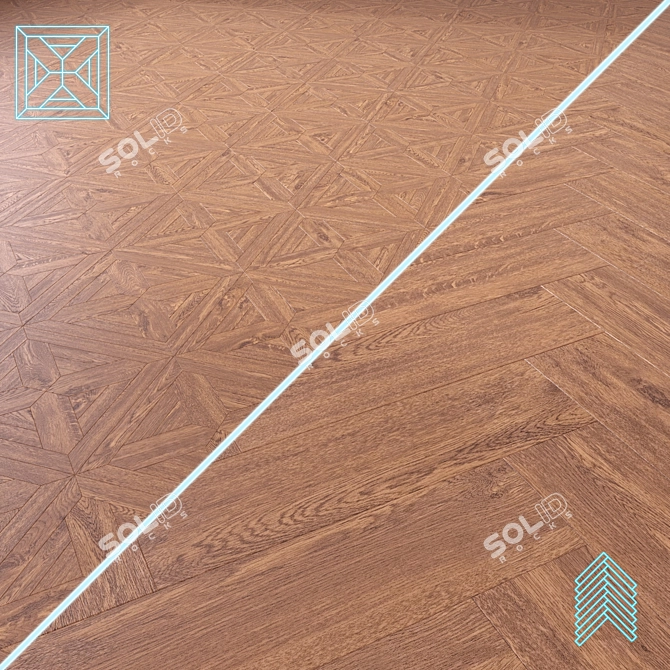 High-Quality Wood Floor 3D Model 3D model image 1