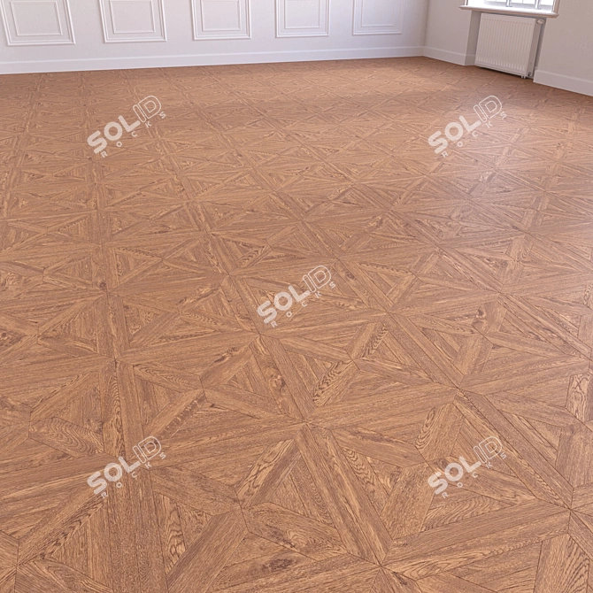 High-Quality Wood Floor 3D Model 3D model image 4