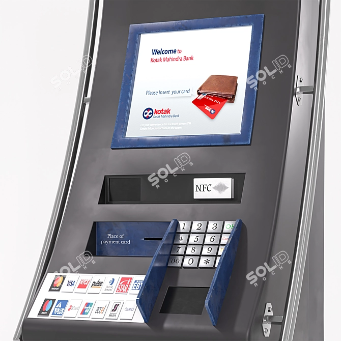 Compact Flash ATM Terminal 3D model image 6