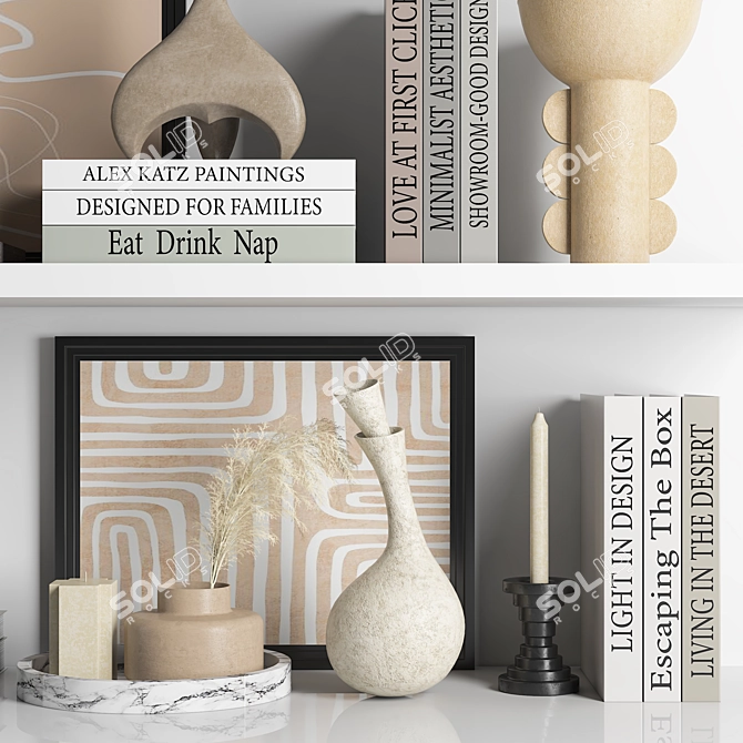 Modern Decor Set 2015 3D model image 4