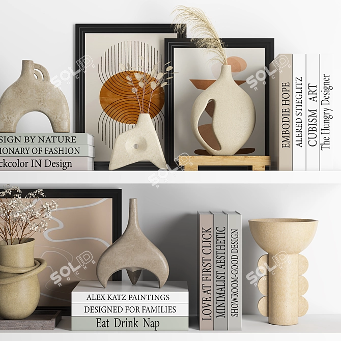 Modern Decor Set 2015 3D model image 5