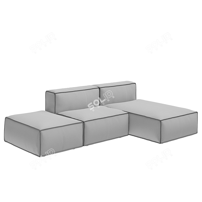 Davis Corner Sofa Cozy Gazes 3D model image 4