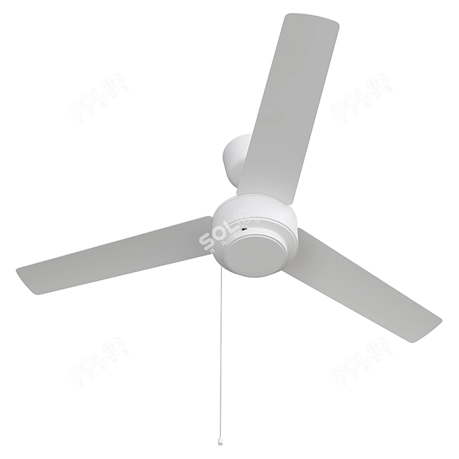  Nordic Bliss Ceiling Fan 3D model image 2