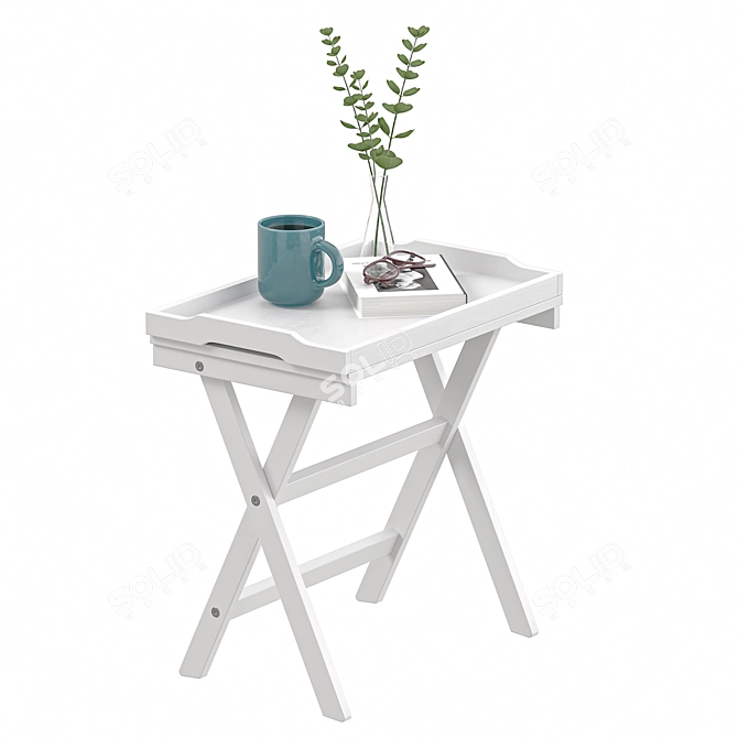Foldable Tray Table Stand IKEA 3D model image 2
