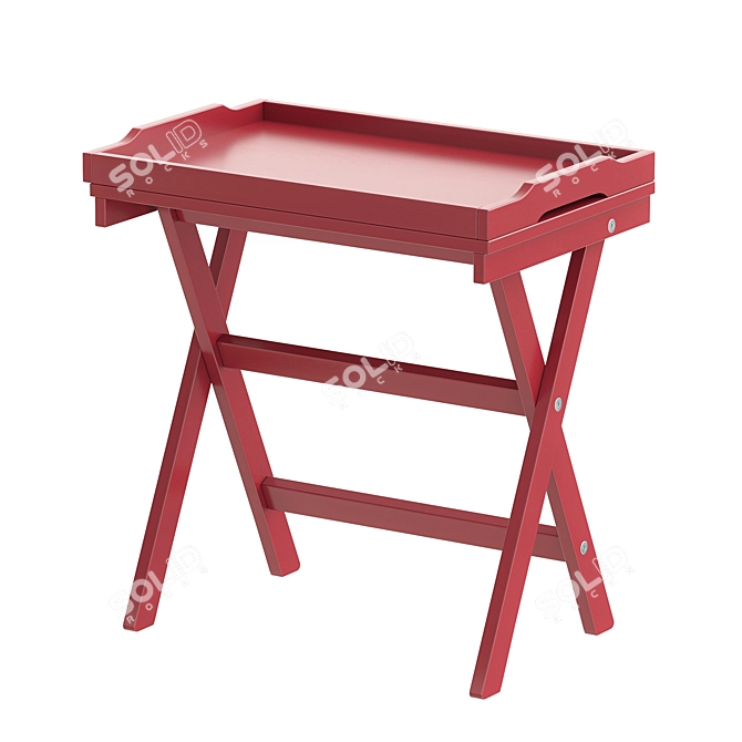 Foldable Tray Table Stand IKEA 3D model image 6
