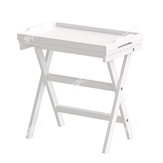 Foldable Tray Table Stand IKEA 3D model image 7