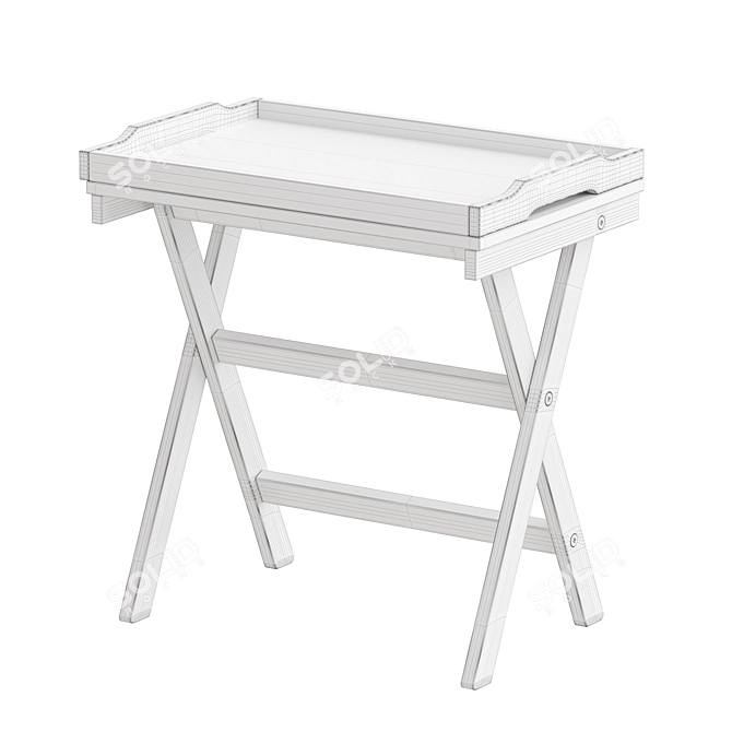 Foldable Tray Table Stand IKEA 3D model image 8