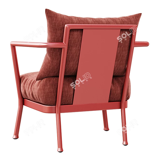 Flexform Camargue Outdoor Armchair 3D model image 5