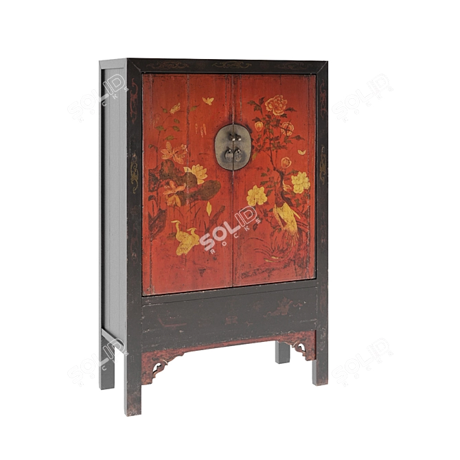 Chinese Antique Cabinet, V-Ray Rendered 3D model image 1