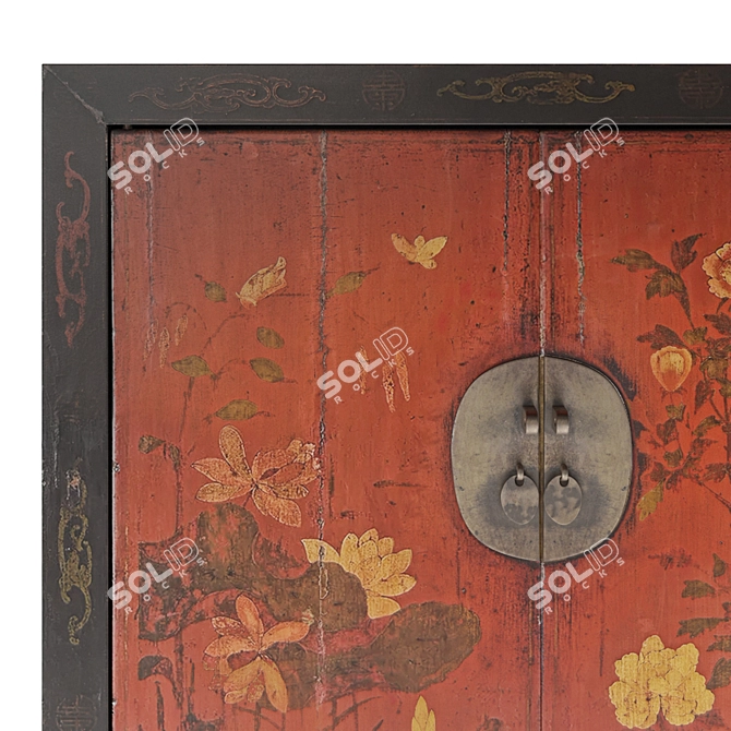 Chinese Antique Cabinet, V-Ray Rendered 3D model image 3