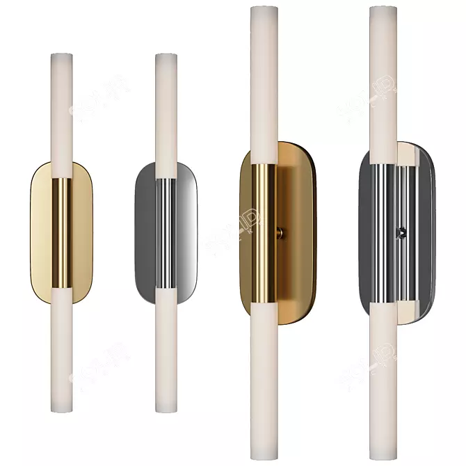 Sophisticated Wall Sconce Rousseau Medium 3D model image 1