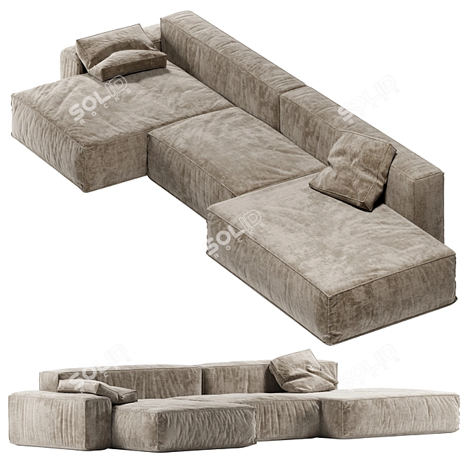 Boca Navi Modular Sofa 2017 3D model image 2