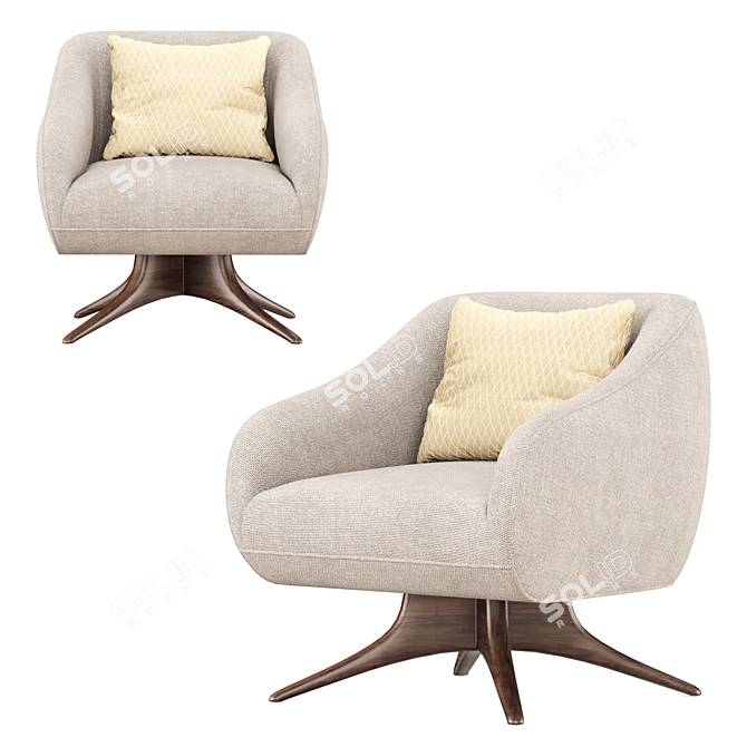 Modern Fifth Avenue Lounge Chair 3D model image 1