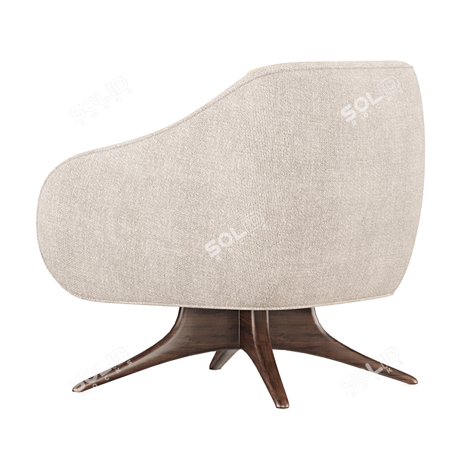 Modern Fifth Avenue Lounge Chair 3D model image 2