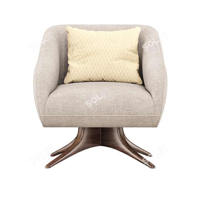 Modern Fifth Avenue Lounge Chair 3D model image 6