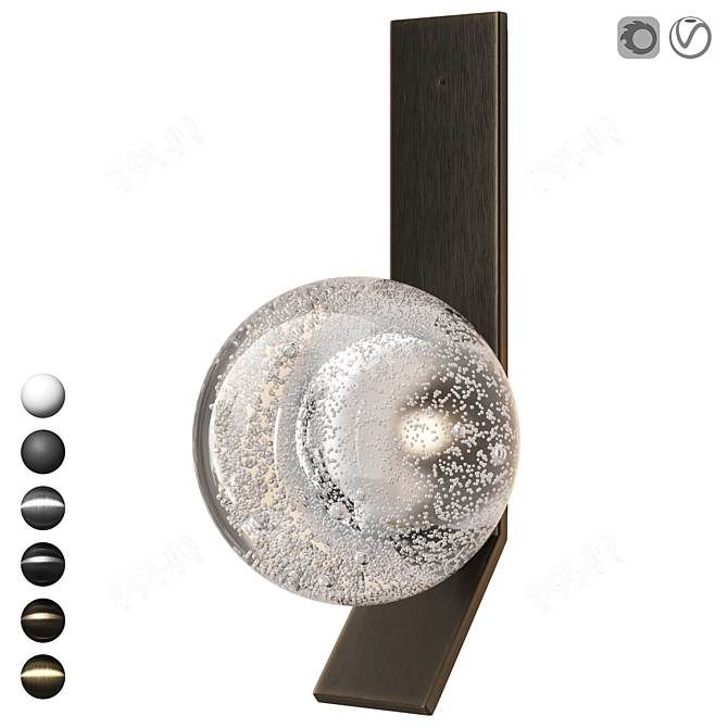 Versatile Articolo Fizi Wall Sconce 3D model image 1