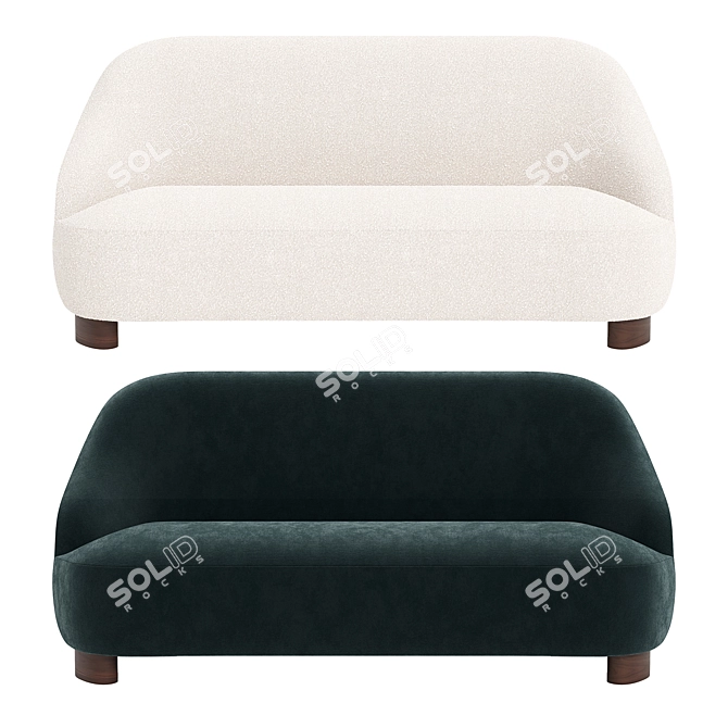 Modern Margas_LC1 Sofa Design 3D model image 2