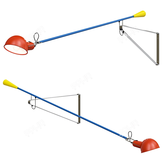 265 Chromatica Flos Wall Lamp 3D model image 1