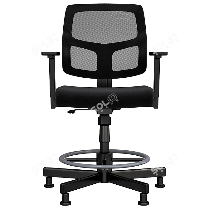 Modern Ikea Office Chair Rotation System 3D model image 4