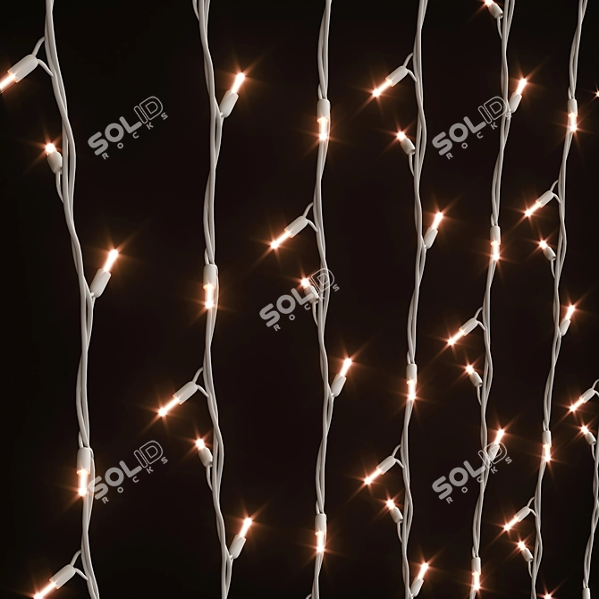 TwinkleLight Garland 3D Model 3D model image 2