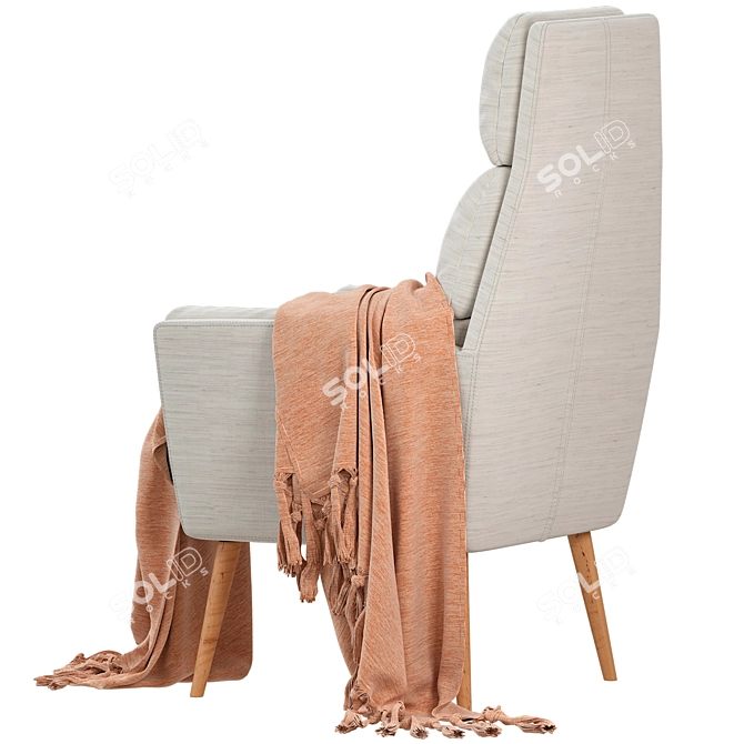 Anderson 1 Seater Chair Set 3D model image 4