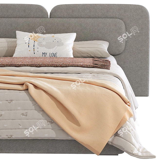 Angelo 312 Bed with Variants 3D model image 4