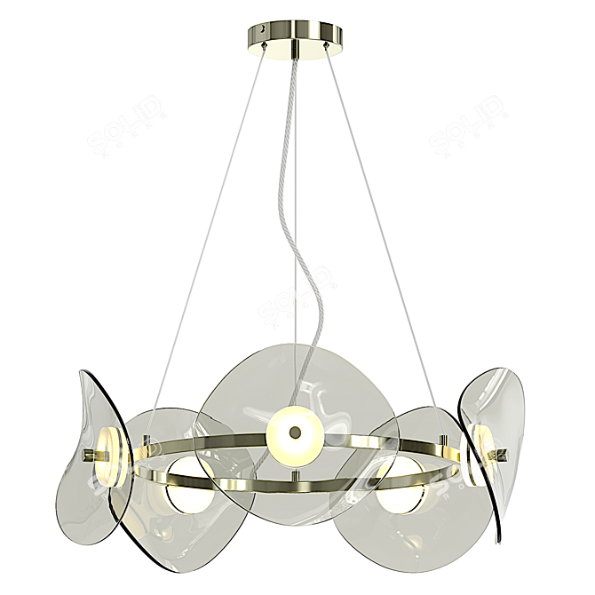 Modern Odeon Light Fixture 3D 3D model image 1