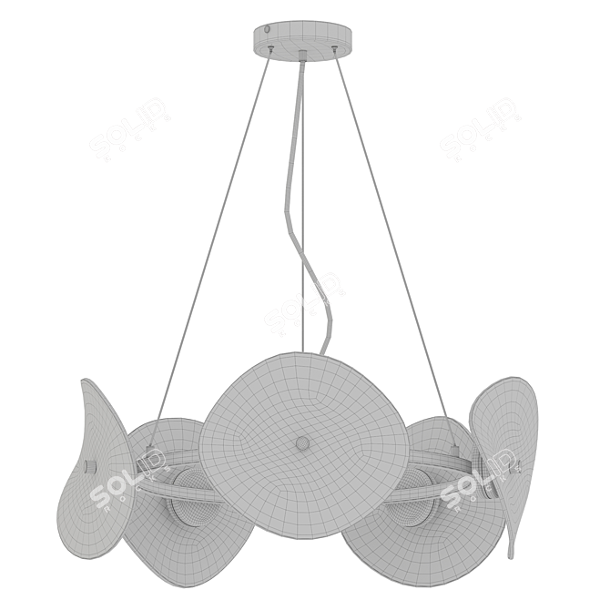 Modern Odeon Light Fixture 3D 3D model image 2