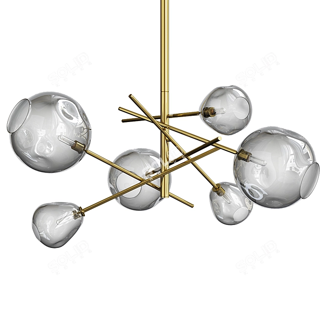 Molten Glass Chandelier by Regina Andrew 3D model image 1