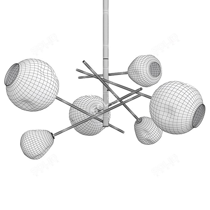 Molten Glass Chandelier by Regina Andrew 3D model image 2