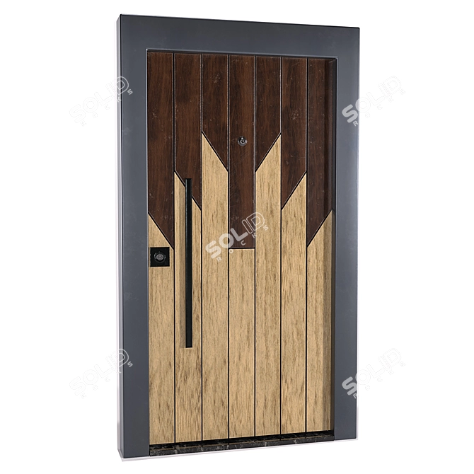 Luxury Entrance Door 01 3D model image 4