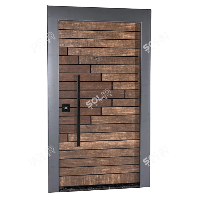 Luxury Entrance Door 01 3D model image 6