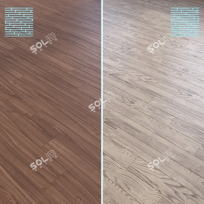 High-Quality 3D Wooden Floor 3D model image 1