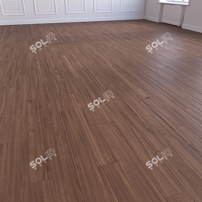 High-Quality 3D Wooden Floor 3D model image 4