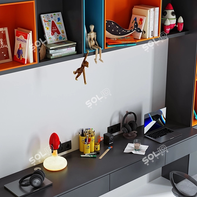 Kids Room Decor Set-002 3D model image 3