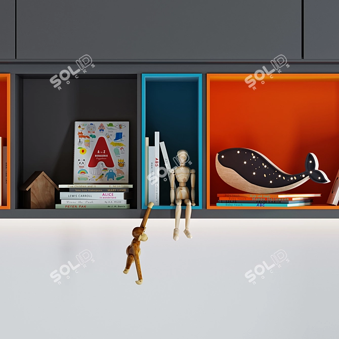 Kids Room Decor Set-002 3D model image 5