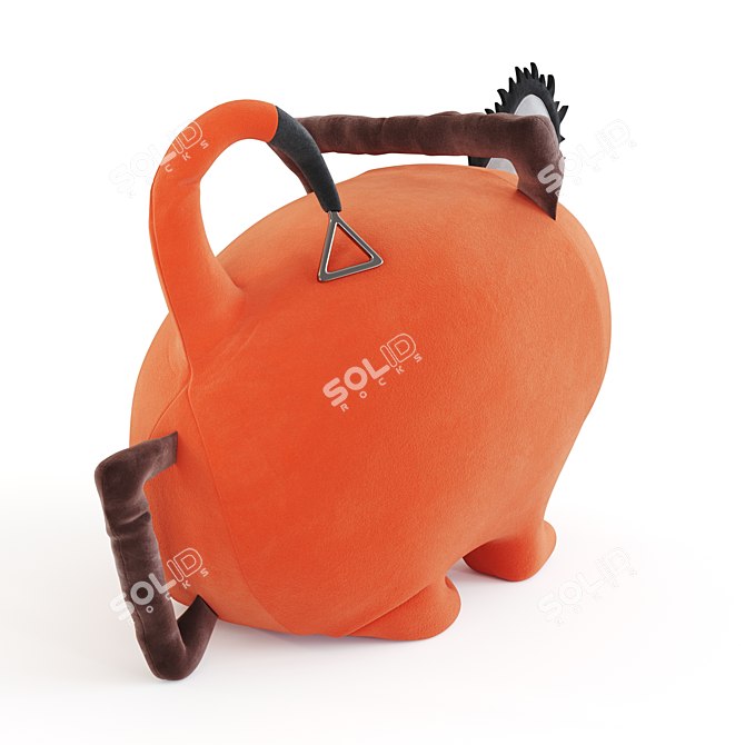 Chainsaw Man Pochita Plush: Adorable Anime Collectible 3D model image 2