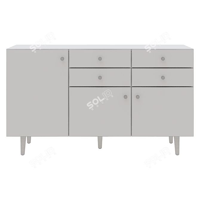 Frida 10 Colourful Drawer Chest 3D model image 7