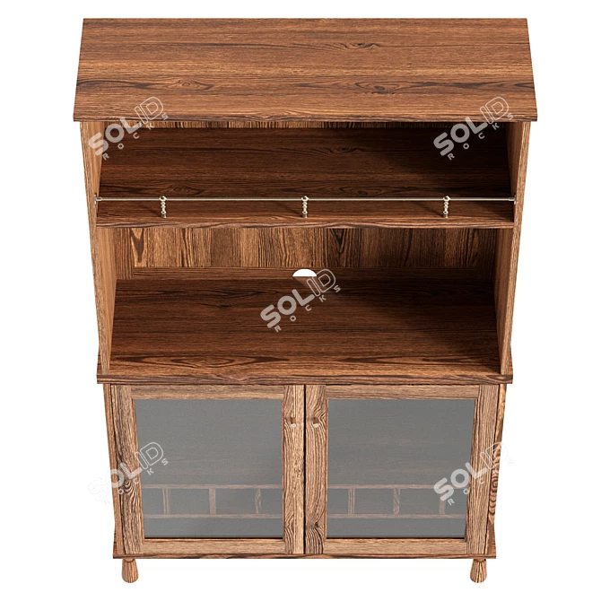 Amber Lewis Bar Cabinet Model 3D model image 3