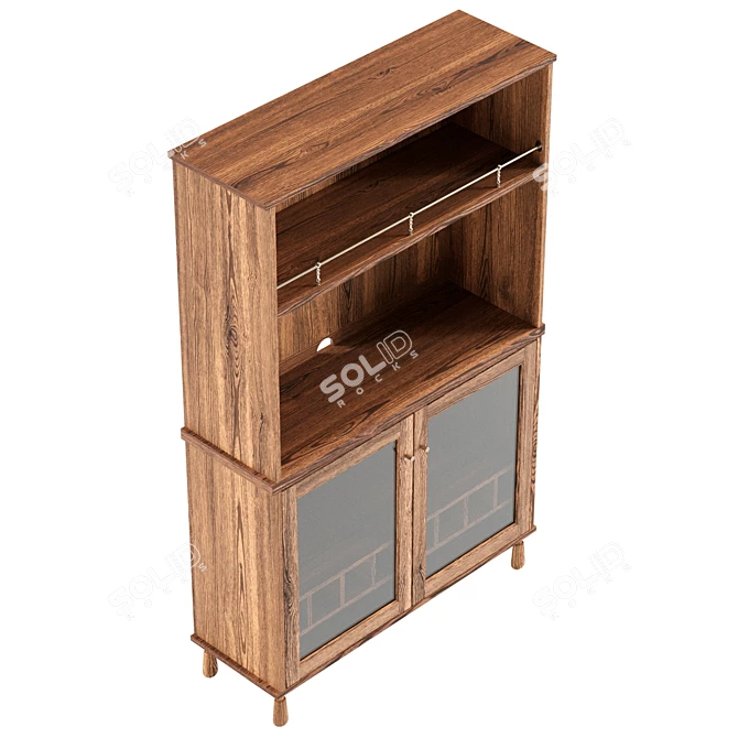 Amber Lewis Bar Cabinet Model 3D model image 5