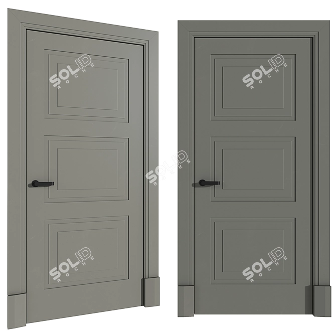 Avenue Internal Door by Lualdi 3D model image 4