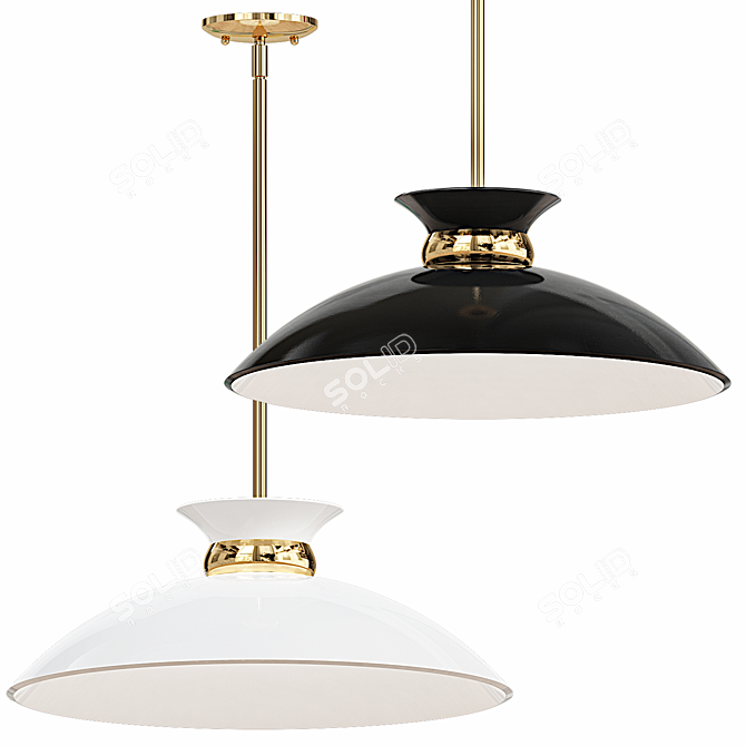 Nuvo Lighting Perkins Pendant Fixture 3D model image 1