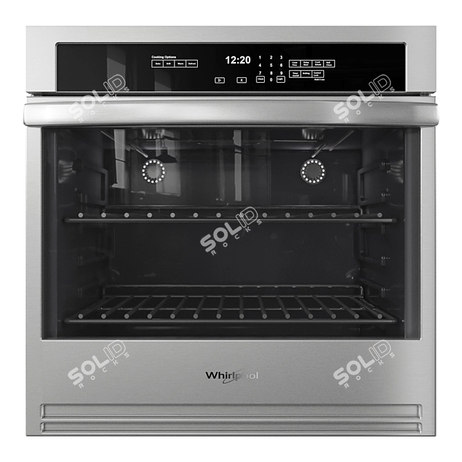 Whirlpool Kitchen Appliance Set 3D model image 5