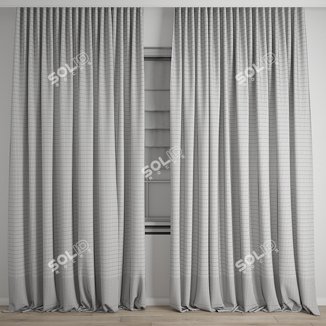 Polygonal Curtain Model Pack 3D model image 3