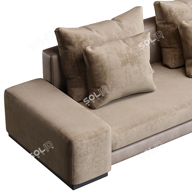 Luxurious Modern Daniels Seating Set 3D model image 4