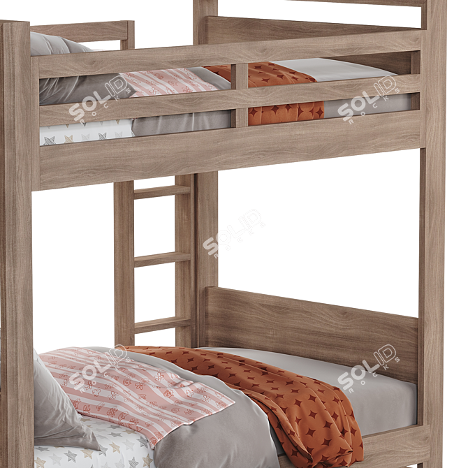 Modern Wyler Bunk Bed - 2014 3D model image 4