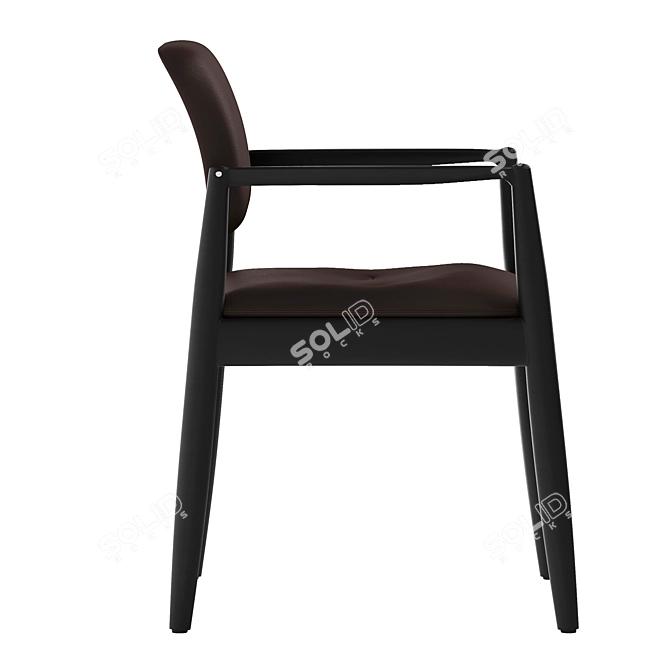 Elegant YOKO Chair Export FBX 3D model image 2