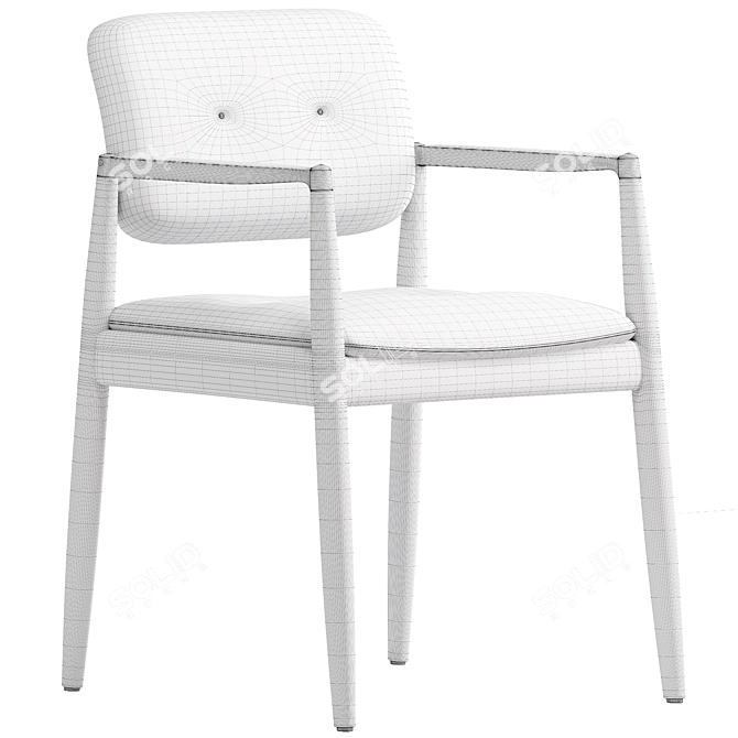 Elegant YOKO Chair Export FBX 3D model image 3