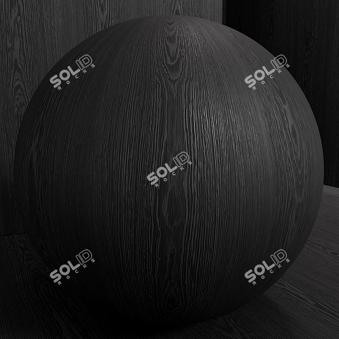 Seamless Venge Wood Material Set 3D model image 2